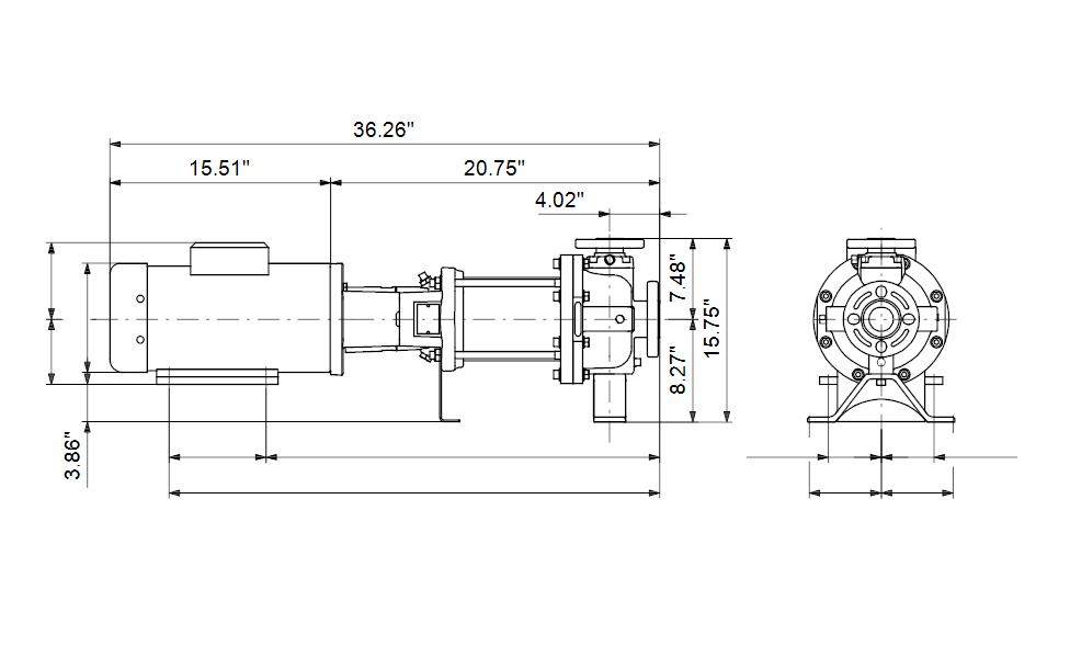 Grundfos 97652869 - CR 15-2 H-G22-A-E-HQQE | Horizontal | End Suction