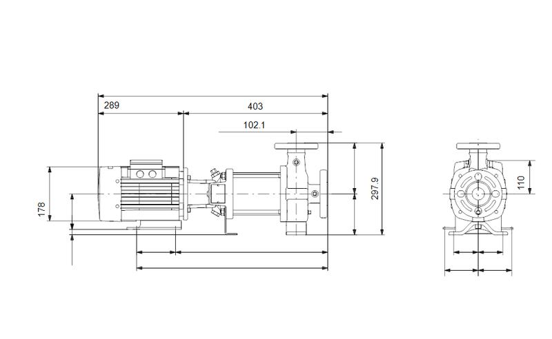 Grundfos 99181205 - CRN 5-4 X-GA-A-E-HQQE | Vertical | Multistage | Centrifugal