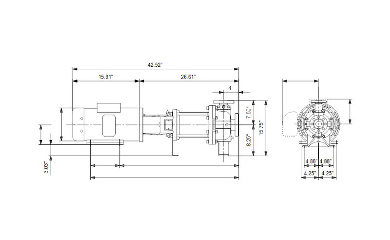 Grundfos 97681666 - CR 64-1-1 H-G60-A-E-HQQE | Horizontal | End Suction