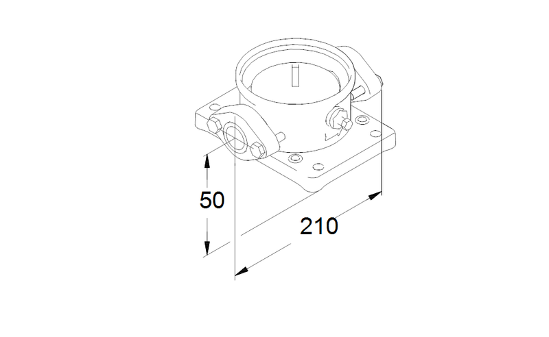 Grundfos 96449749 - Oval Flanges for FlexiClamp Base