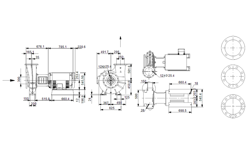 Grundfos 92560689 - NBS 100-150/14.92 AASG6S2ESBQQEUY6