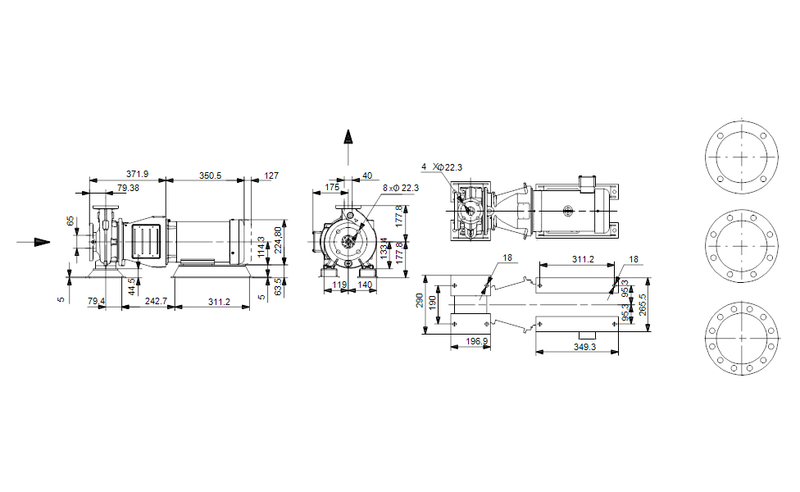 Grundfos 92560695 - NBS 015-070/4.49 AASG7SAESDQQEKX2