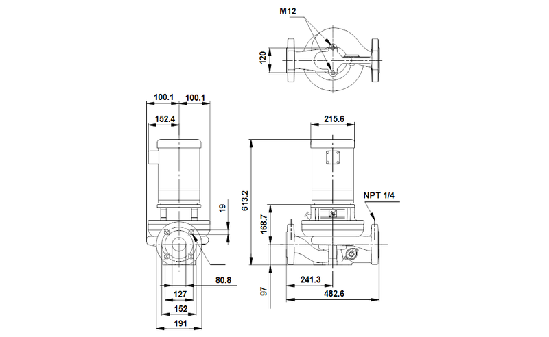 Grundfos 96761960 - TP 80-240/2 A-G-A-RUUE-IX2 | Centrifugal