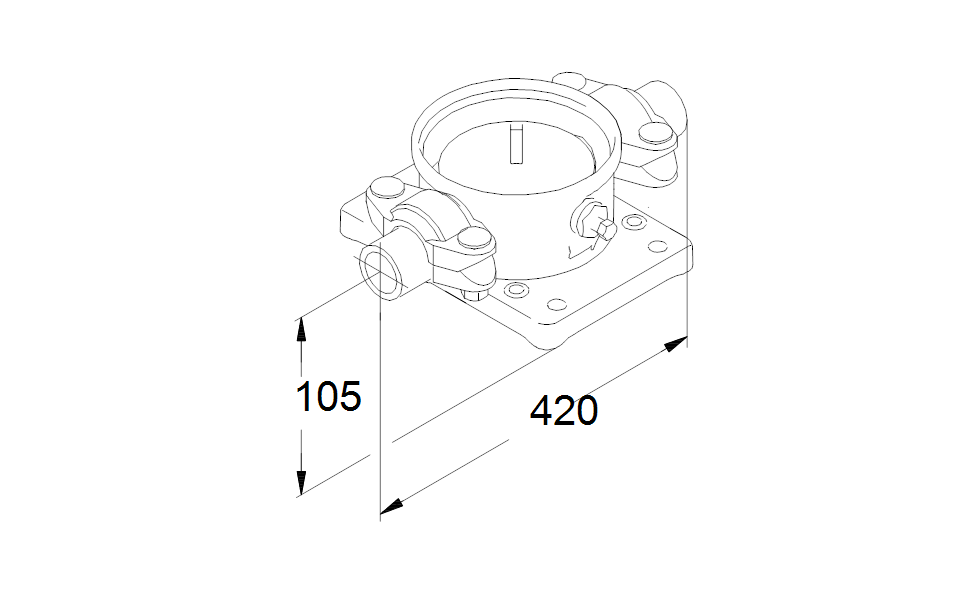 Grundfos 98144746 - PJE Coupling Complete with welding Pipe stub