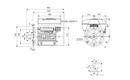 Grundfos 85757530 Three-Phase Motor | MGE 180MB | 22 kW | Spare Motor Kit