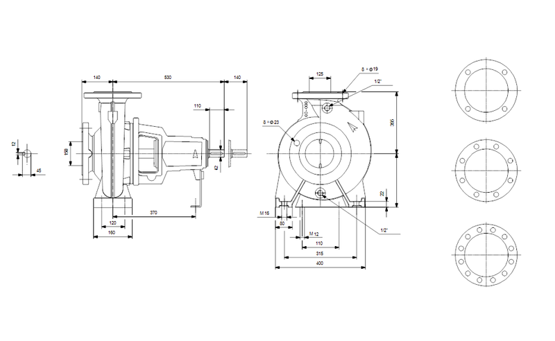 Grundfos 99621004 - NKG 150-125-250/221 AY1F2NVSBQQVXX4