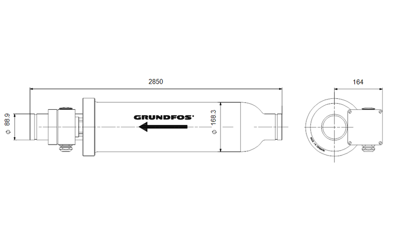 Grundfos 98490826 - BM 17-21 NBR | Booster Module | Multistage | Inline