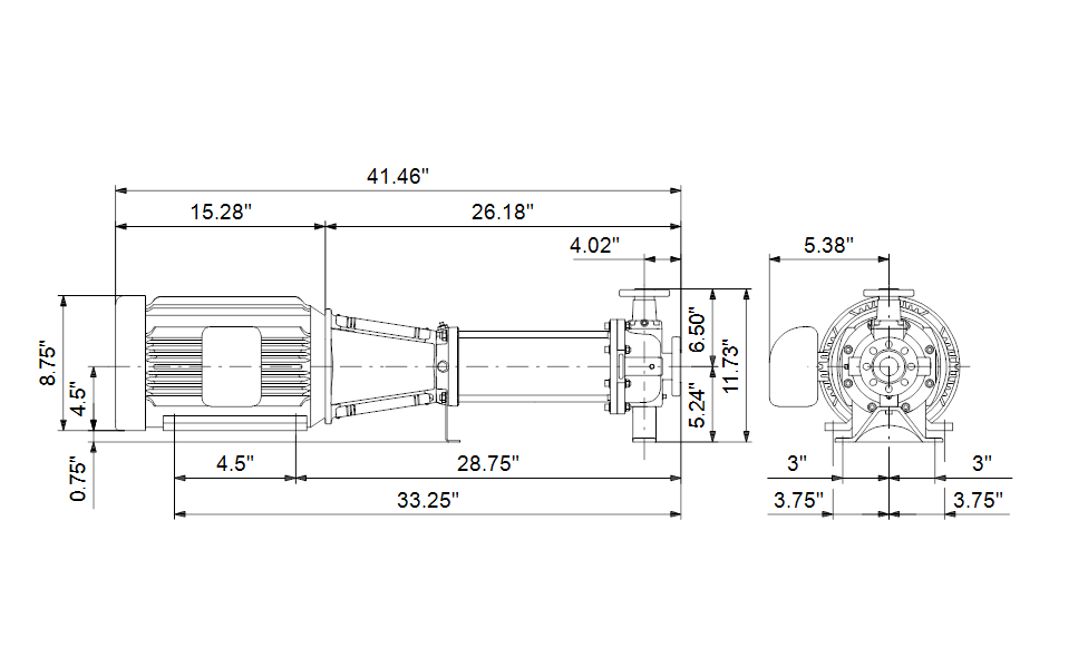 Grundfos 97740315 - CRN 32-1 H-GB-A-E-HQQE | Horizontal | End Suction