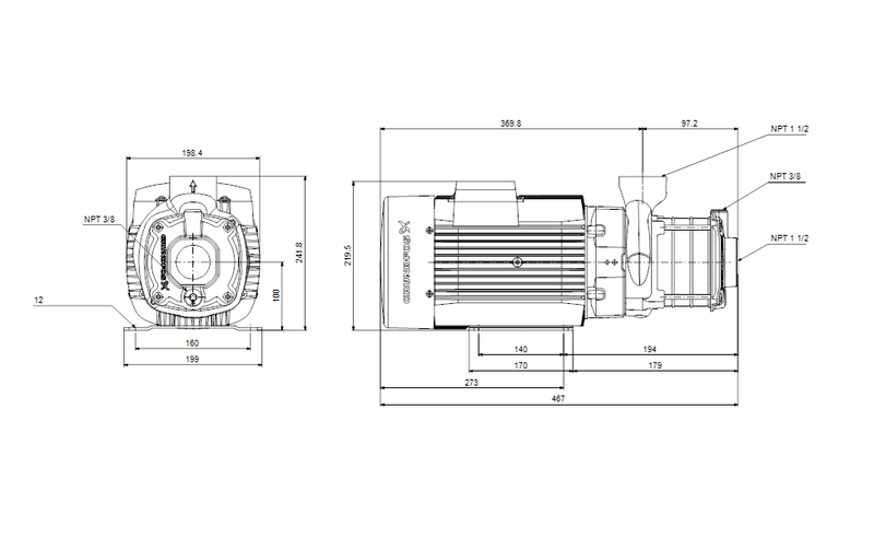 Grundfos 99377474 - CM 10-2 A-S-A-E-AQQE H-A-A-N | Pump