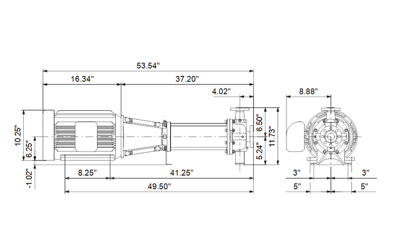 Grundfos 97741763 - CRN 32-5-2 H-GC-A-V-HQQV | Horizontal | End Suction