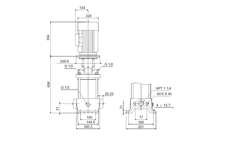 Grundfos 99388972 - CR 5-16 B-B-A-E-HQQE | Pump