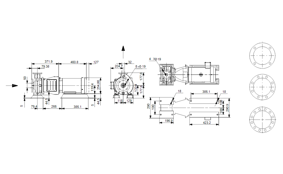 Grundfos 92560693 - NBS 012-070/6.42 AASG7SDESDQQENX2 | SelfPriming | Centrifugal | Horizontal