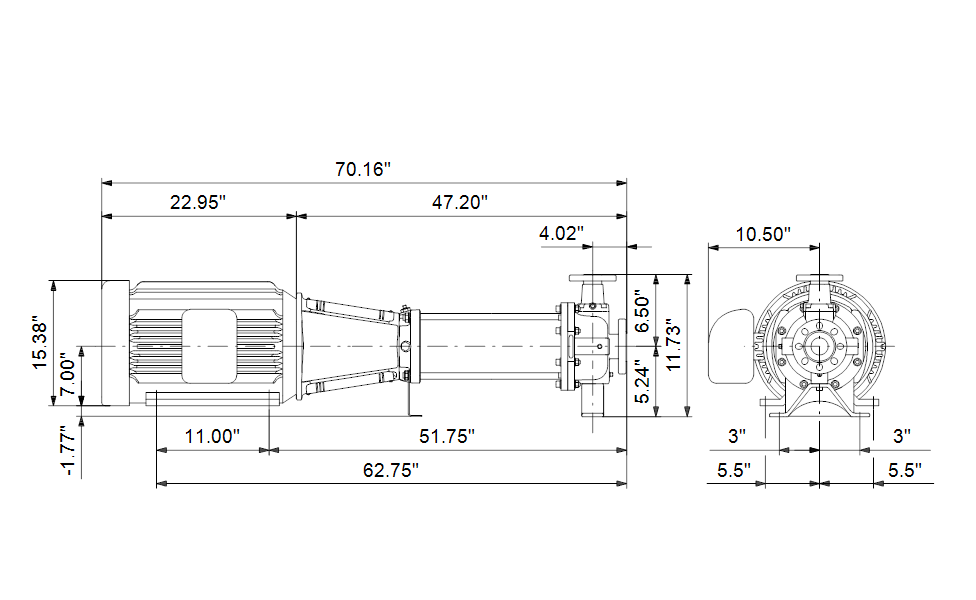 Grundfos 97741749 - CRN 32-9 H-GA-A-V-HQQV | Horizontal | End Suction
