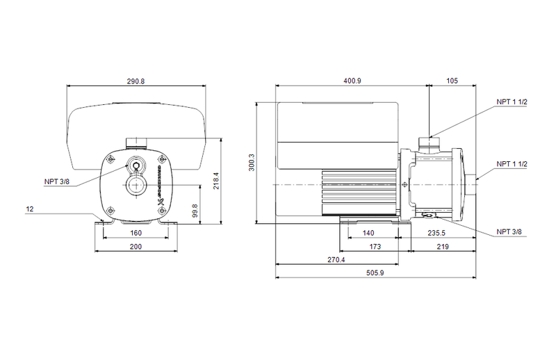 Grundfos 99381501 - CME 10-2 A-S-G-V-AQQV V-A-D-N