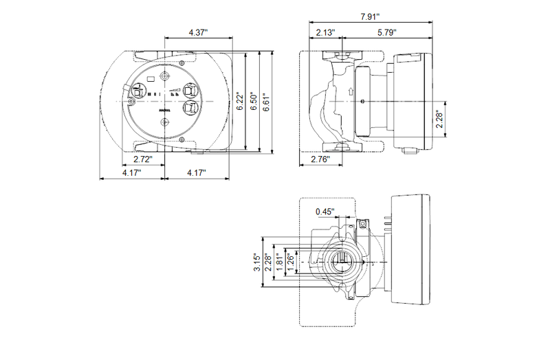 Grundfos 98126825 - MAGNA1 32-100 F N