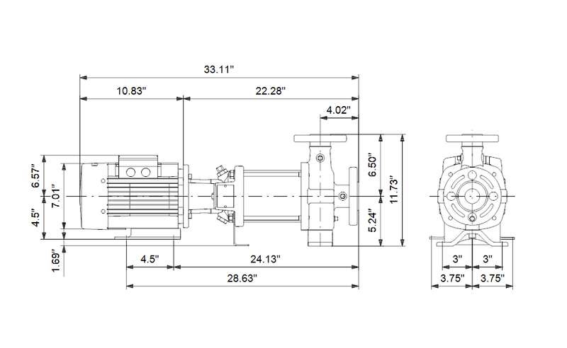 Grundfos 98497093 - CRNE 5-9 HN --- | Horizontal | End Suction