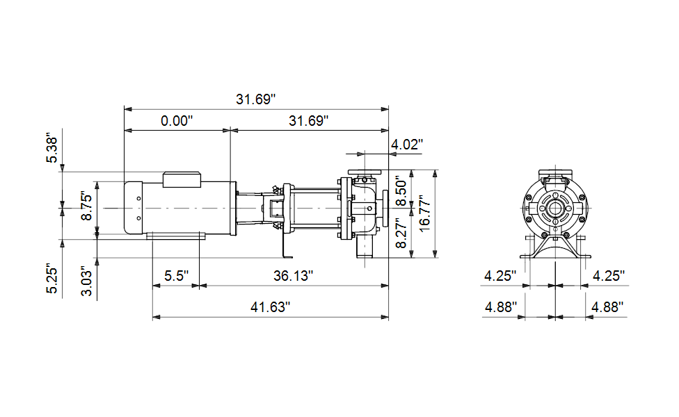 Grundfos 97736481 - CRN 10-12 H-G05-A-V-HQQV | Horizontal | End Suction