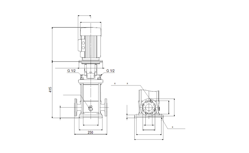 Grundfos 99866272 - CRI 5-6 A-FGJ-L-E-HQQE