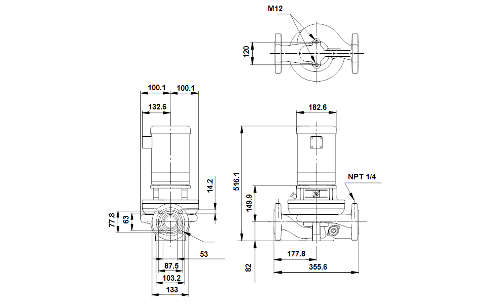 Grundfos 97655481 - TP 50-160/2 A-G-A-RUUE-GX2 | Centrifugal