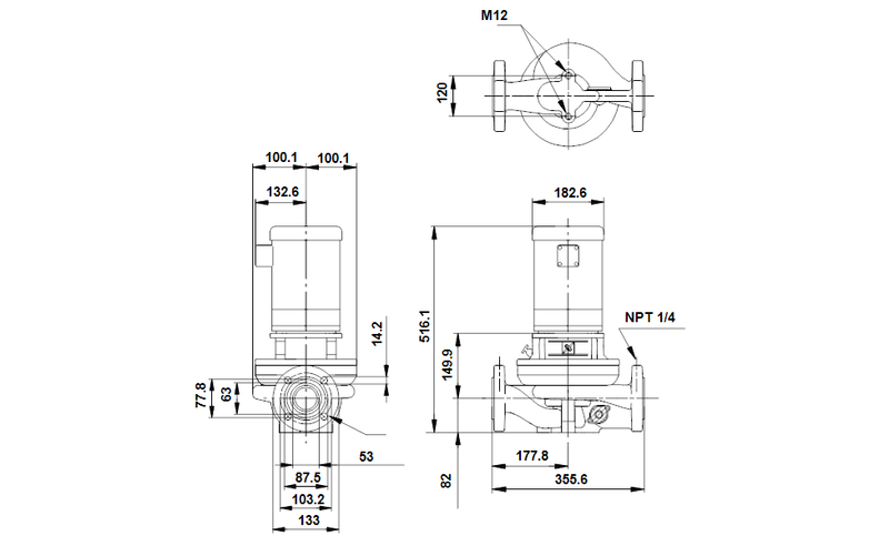 Grundfos 97655481 - TP 50-160/2 A-G-A-RUUE-GX2