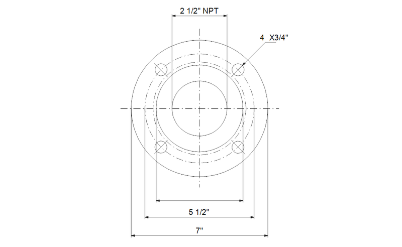 Grundfos 91121951 - Flange, threaded