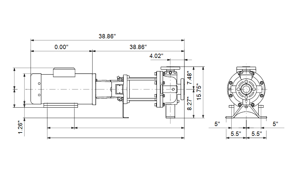 Grundfos 97566089 - CR 15-12 H-G22-A-E-HQQE | Horizontal | End Suction