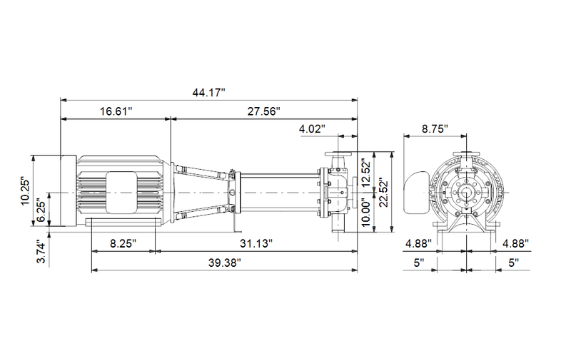 Grundfos 97737683 - CRN 64-1 H-G40-A-V-HQQV | Horizontal | End Suction