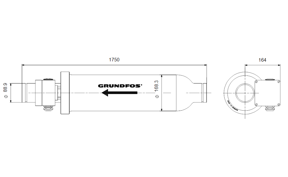 Grundfos 98490842 - BM 46-3 NBR | Booster Module | Multistage | Inline