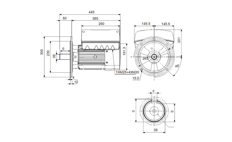 Grundfos 98971051 Three‑Phase Motor | MGE132SE | 5.5 kW | Speed‑Control Motor