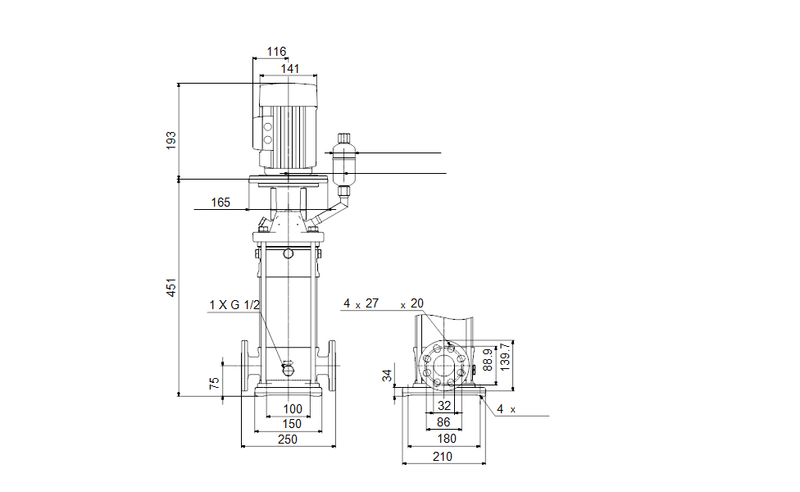 Grundfos 99612227 - CRN 3-5 F-FGJ-A-F-HQQE