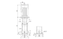 Grundfos 96512203 - CRN 10-17 S-P-A-V-HQQV | Multistage | SelfPriming | Centrifugal | Vertical | Horizontal