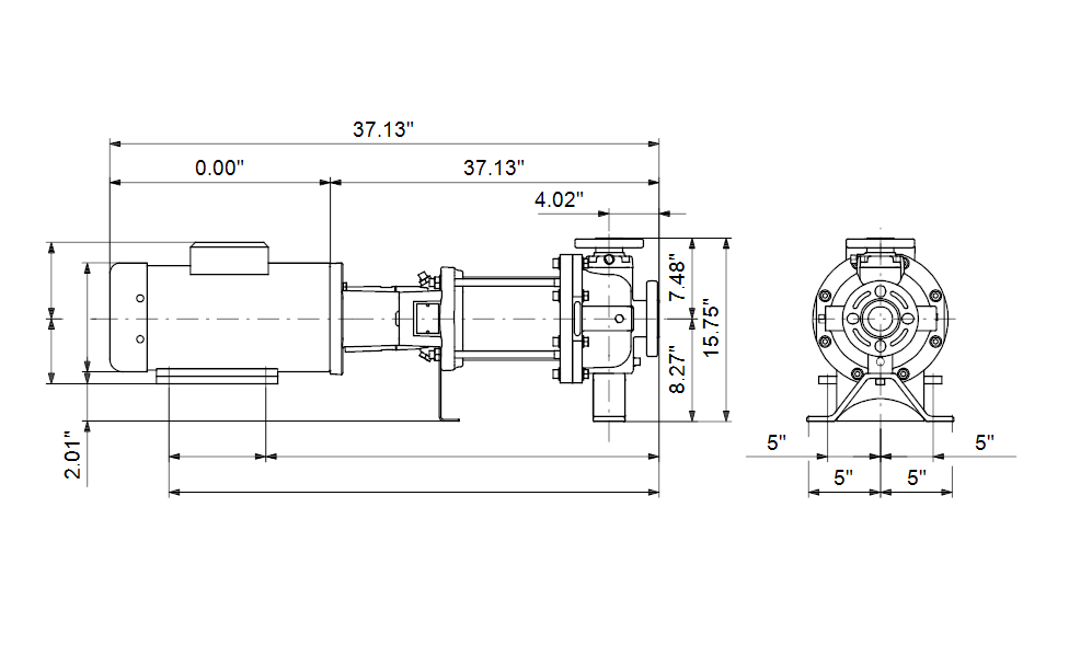 Grundfos 97569417 - CR 10-16 H-G22-A-E-HQQE | Horizontal | End Suction