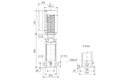 Grundfos 99050564 - CRNE 3-23 Q-P-T-E-HQQE | Vertical | Multistage | Inline | Stainless Steel