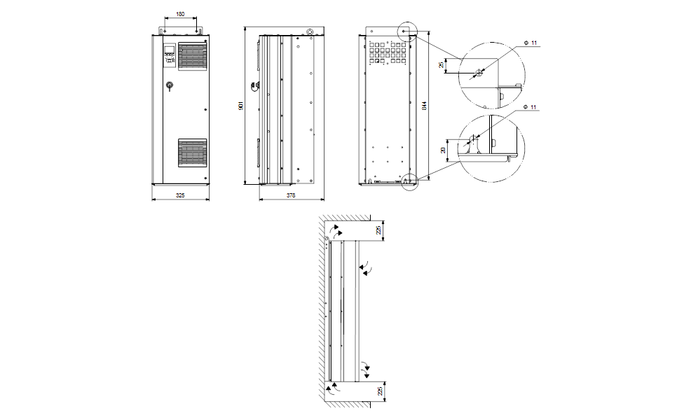 Grundfos 99616874 - CUE 3X525-690V IP21 132KW | Pump Controller | Frequency Converter | Wall Mounted
