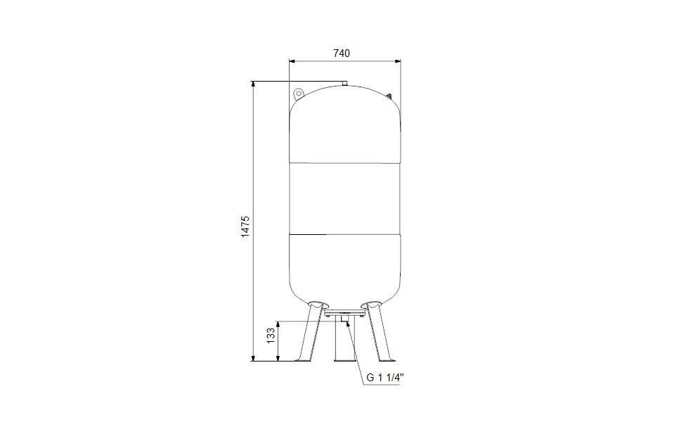 Grundfos 96573280 - GT-U-500 PN10 G11/4 V (Coated Flange)