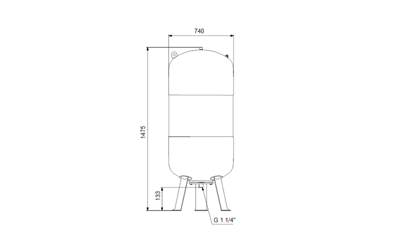 Grundfos 96573280 - GT-U-500 PN10 G11/4 V (Coated Flange)