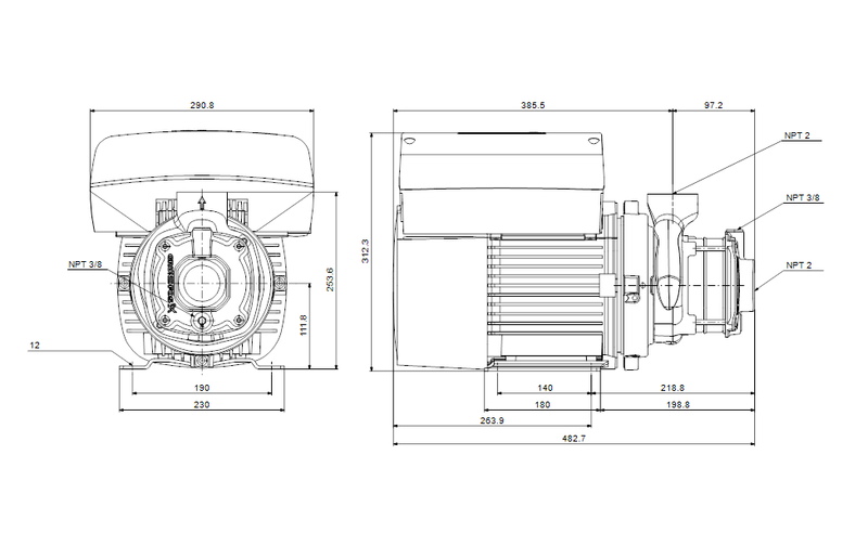 Grundfos 99594941 - CME 25-2 A-S-A-V-AQQV T-A-A-N | Multistage | Centrifugal | Horizontal