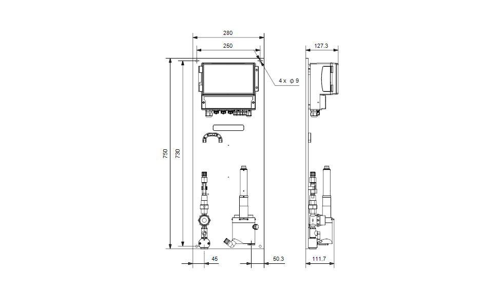 Grundfos 98915662 - DID-3 BF3-FCL2/TCL2/PH | Dosing Interface | Digital | Display