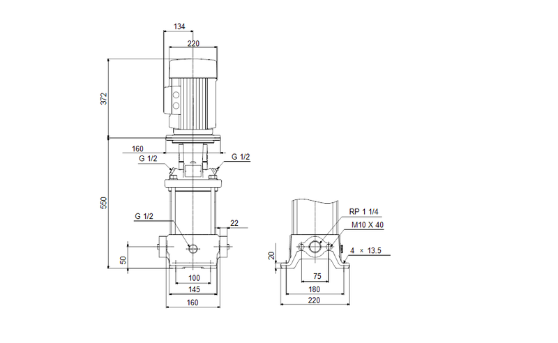 Grundfos 99693684 - CR 5-12 B-A-A-E-HQQE