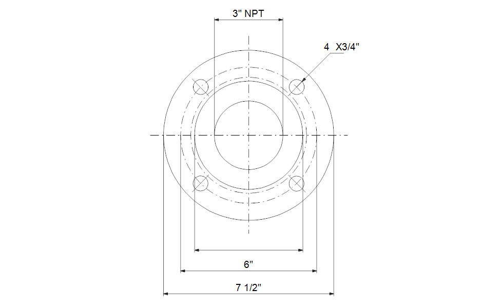 Grundfos 91121953 - Flange, threaded