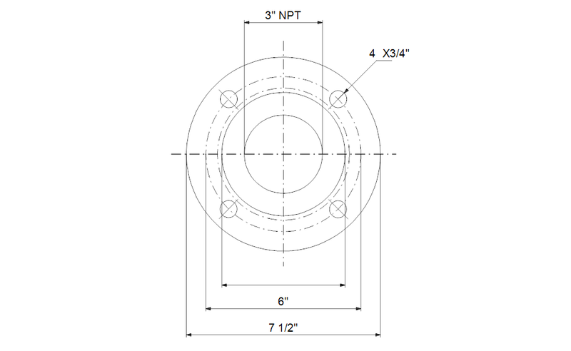 Grundfos 91121953 - Flange, threaded