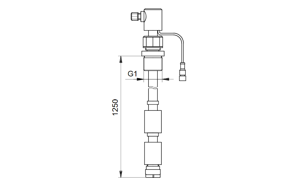 Grundfos 96480733 - Rigid Suction line Complete, with Level Sensor