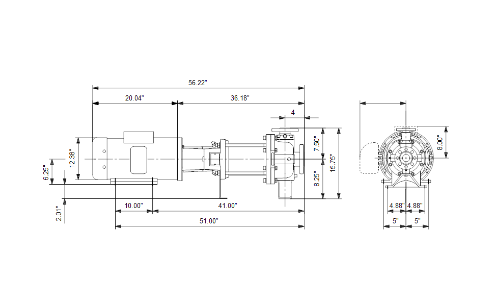 Grundfos 97653765 - CR 32-5-2 H-G22-A-V-HQQV | Horizontal | End Suction