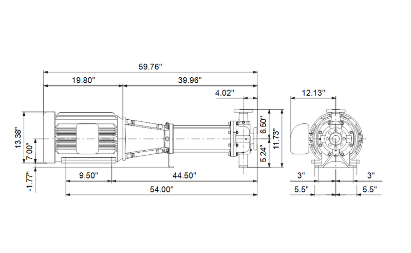 Grundfos 97741765 - CRN 32-6-2 H-GC-A-V-HQQV | Horizontal | End Suction