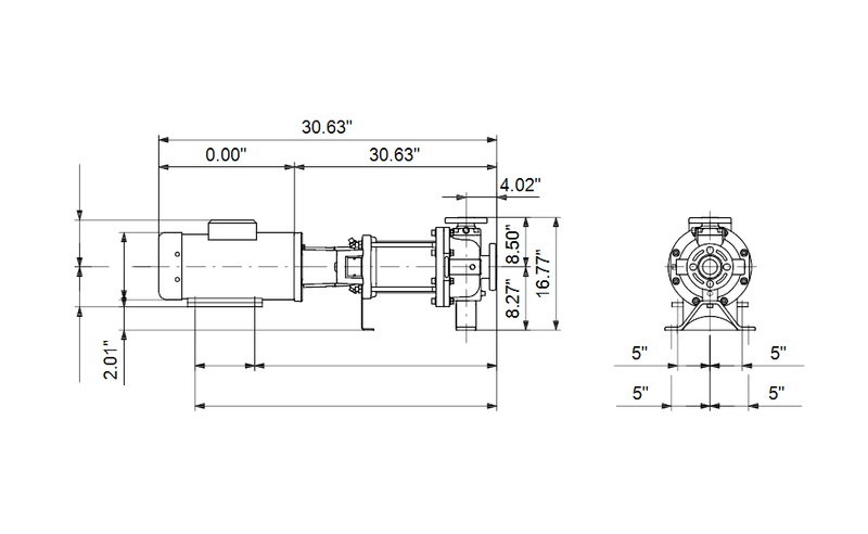 Grundfos 97535929 - CR 15-7 H-G05-A-V-HQQV | Horizontal | End Suction