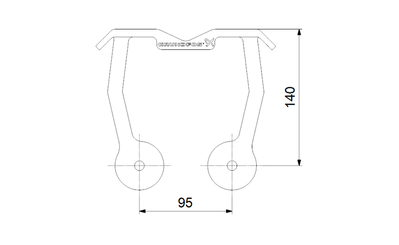 Grundfos 96825119 - Guide rail holder