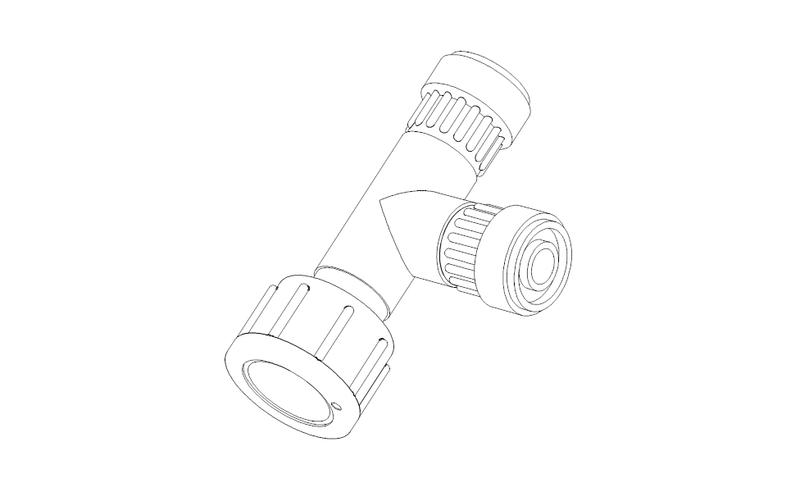 Grundfos 95730398 - T-pieces, 2 male and 1 female