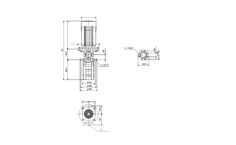 Grundfos 96428889 - MTR 45-5/5 A-G-A-HUUV | Vertical | Immersible | Multistage