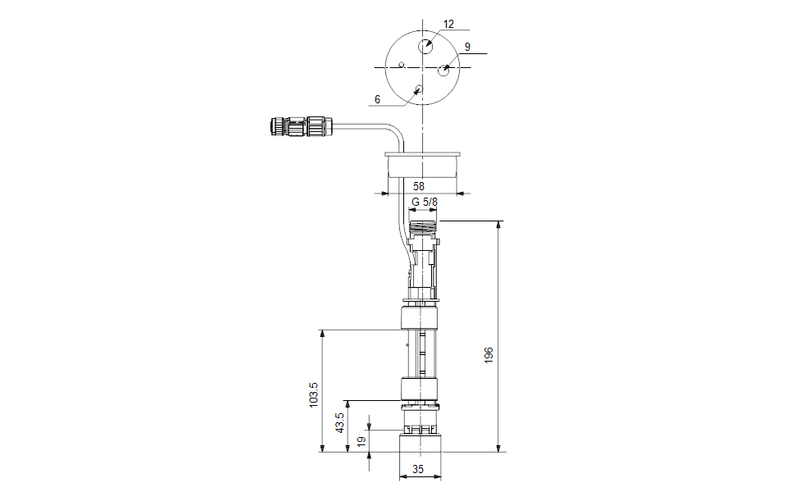 Grundfos 98070966 - Foot Valve 2L-G5/8 PE/V,E/C U2