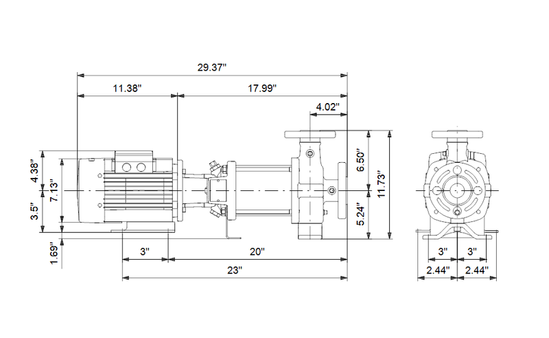 Grundfos 97734871 - CRN 5-6 H-GA-A-E-HQQE | Horizontal | End Suction